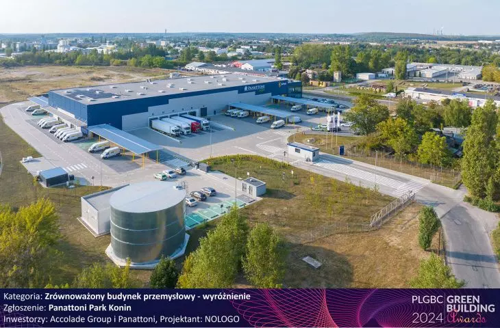 Wyróżnienie w kategorii Zrównoważony budynek przemysłowy