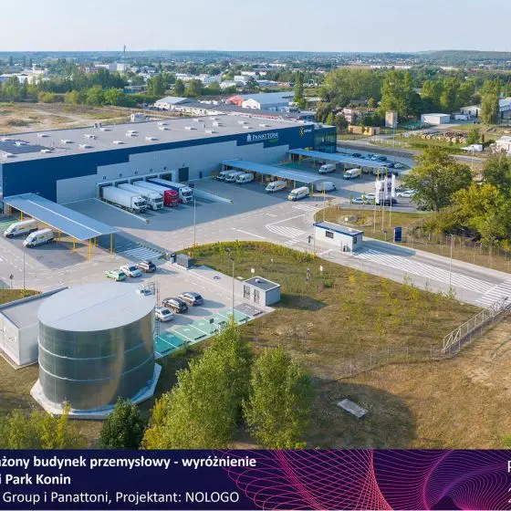 Wyróżnienie w kategorii Zrównoważony budynek przemysłowy