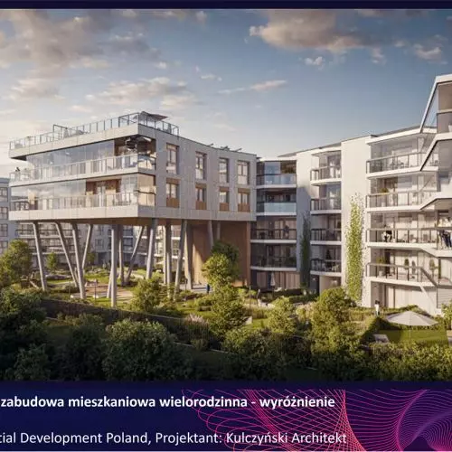 Wyróżnienie w kategorii Zrównoważona zabudowa mieszkaniowa wielorodzinna