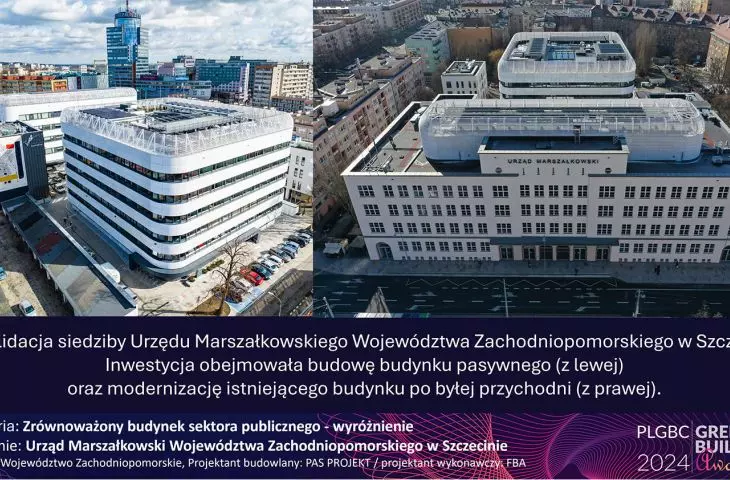 Wyróżnienie w kategorii Zrównoważony budynek sektora publicznego