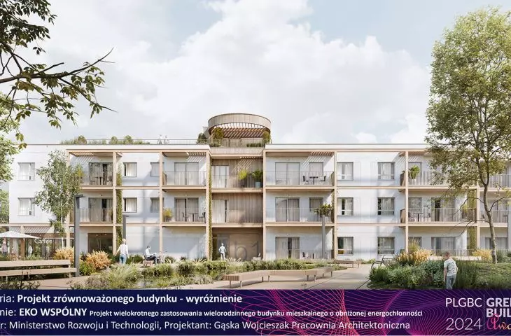 Wyróżnienie w kategorii Projekt zrównoważonego budynku