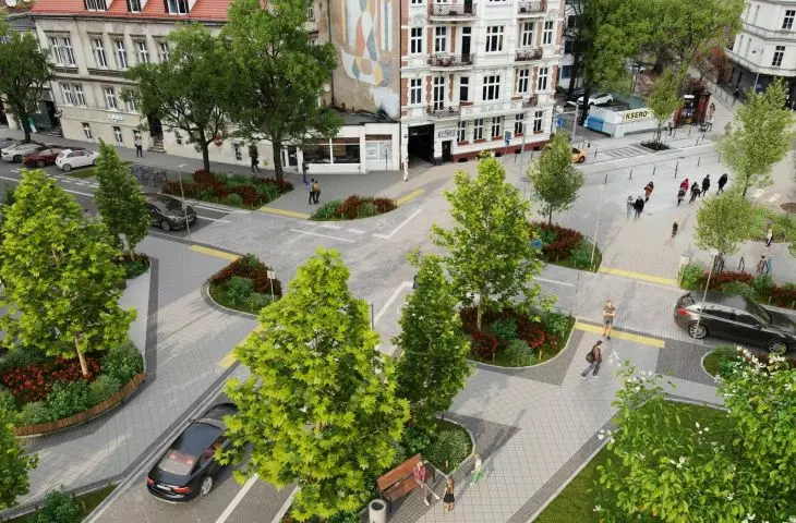 Był asfalt, będzie zieleń. „Plac Pięciu Rogów” po poznańsku?