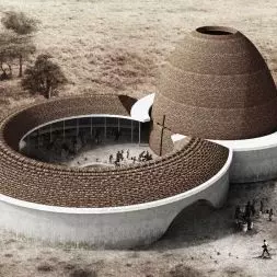 Projekt kościoła w Rwandzie