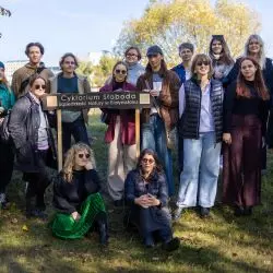 Studentki i studencki Politechniki Białostockiej w Cyklarium Słoboda