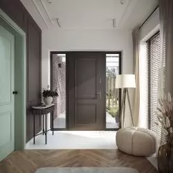 Drzwi zewnętrzne stalowe PORTA THERMO CLASSIC C.2 w kolorze Czarnym