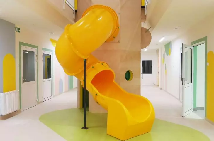 Twice as much for twice as little, and a slide in the package - modernization of kindergarten No. 422 in Warsaw.