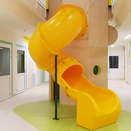 Twice as much for twice as little, and a slide in the package - modernization of kindergarten No. 422 in Warsaw.