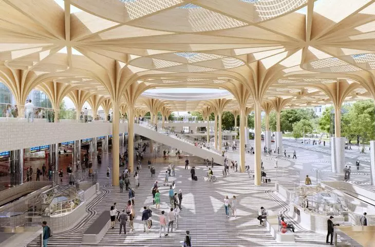 Stacja końcowa: Praga Główna. Projekt rewitalizacji dworca kolejowego od Henning Larsen Architects i Ramboll