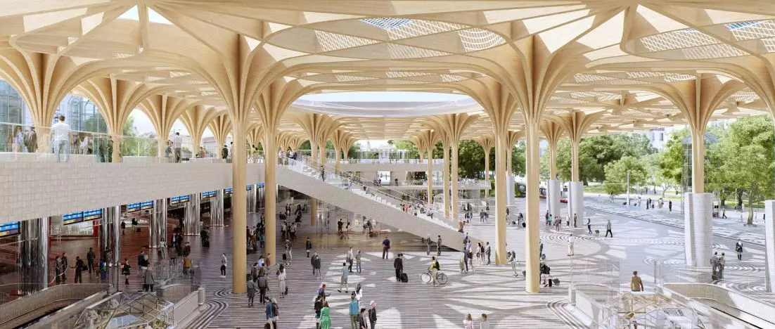 Stacja końcowa: Praga Główna. Projekt rewitalizacji dworca kolejowego od Henning Larsen Architects i Ramboll