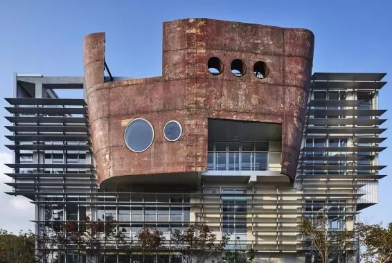 Up-cycled Noah's Ark in South Korea—sacred architecture in the steampunk style