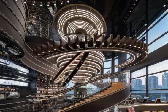 Interior as if from sci-fi movies - Zhongshuge futuristic bookstore in China