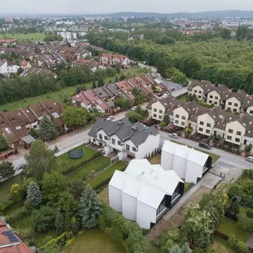 Homes with gills? Superhelix studio has designed a housing estate near Krakow