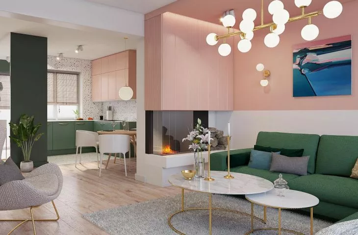 Interior of a Poznan house inspired by painting - Studio Podrys