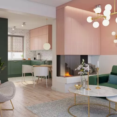Interior of a Poznan house inspired by painting - Studio Podrys