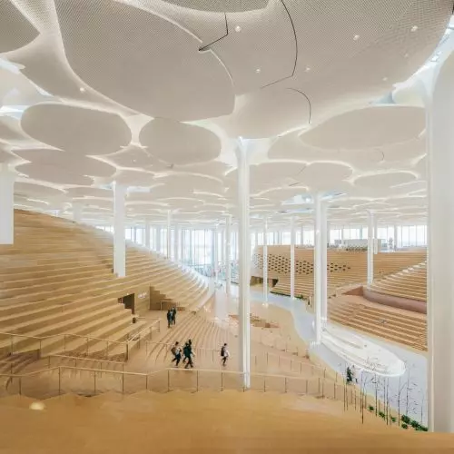 New library by Snøhetta in Beijing: reading in the shade of 