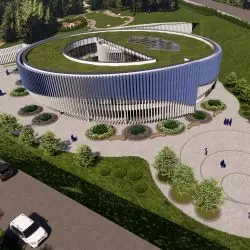 Projekt koncepcyjny architektoniczny Regionalnego Centrum Spotkań Diabetyków w Bydgoszczy.