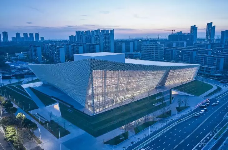 Nanchang Grand Theatre: ceramic facade as an expression of traditional aesthetics from PES-Architects