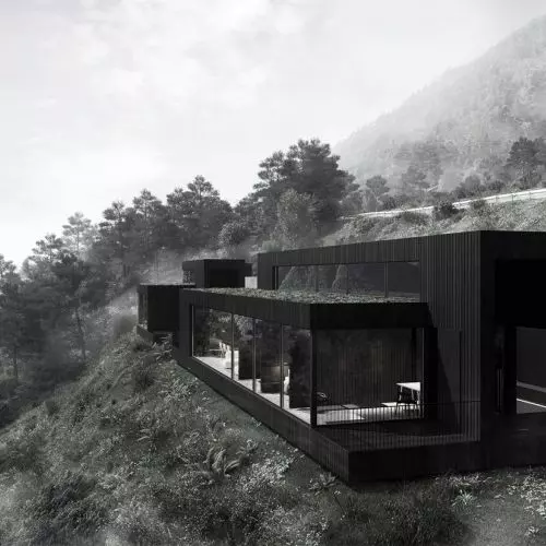 Norwegian tradition in a new guise? Mountain huts designed by INAINN ARCHITECTS studio.