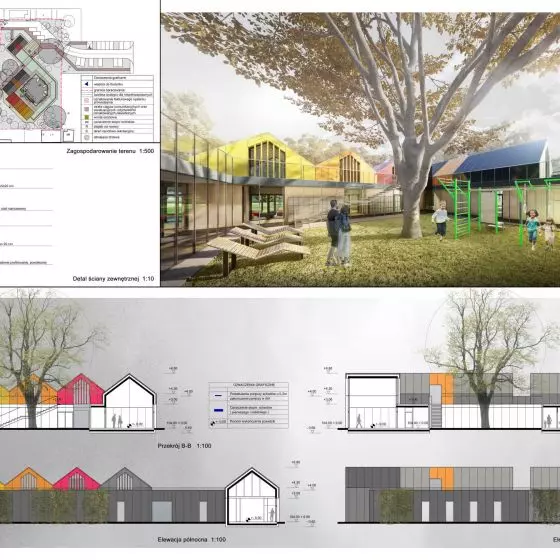 Wyróżnienie, proj.: Autorska Pracownia Projektowa 2 Barbara Getter