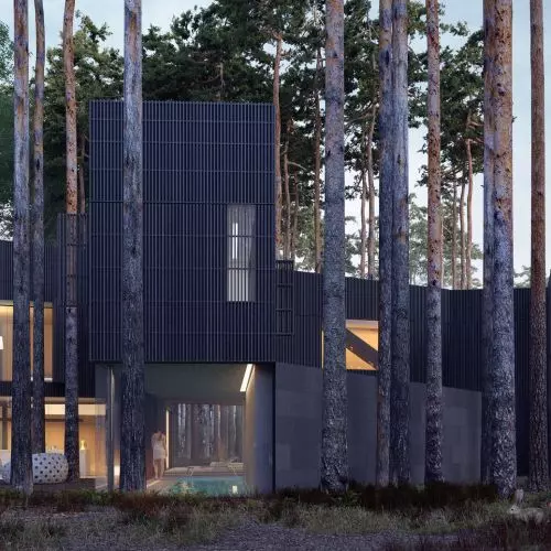Dom ukształtowany przez naturę projektu Mobius Architekci