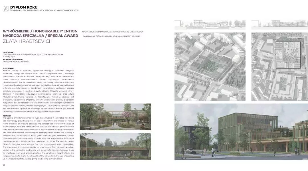 Wyróżnienie w kategorii Architektura i Urbanistyka, Nagroda Specjalna – Odnawialne Źródła Energii
