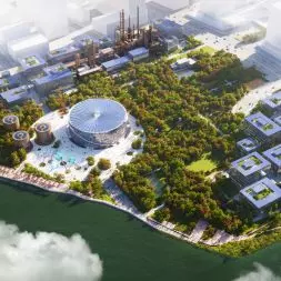 Modernizacja parku po byłej fabryce rafinerii ropy naftowej w Hangzhou