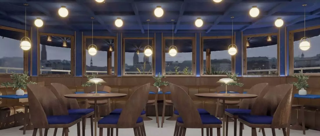 Aleksandra Waluk – „Modernizacja aranżacji wnętrz restauracji oraz części hotelowej jednostki pływającej Ładoga”