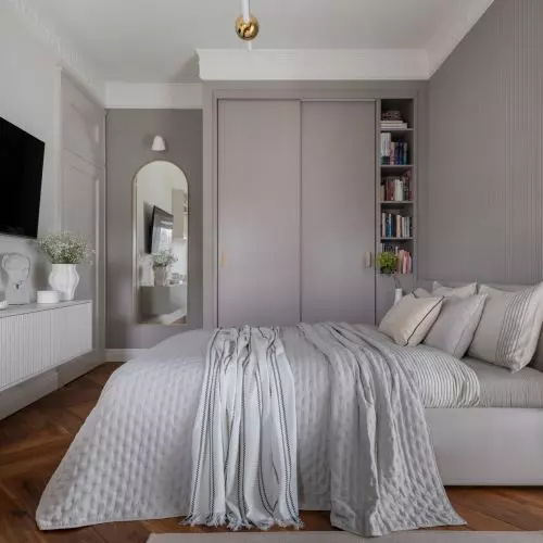 Bedroom with workspace. Inspirational design by VIVA DESIGN
