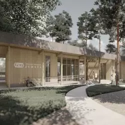 Projekt dworca kolejowego w Juracie