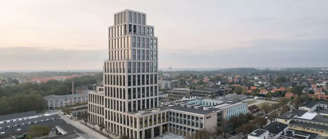 INCUBA Next skyscraper as a model of modern office space in the heart of Aarhus technology park