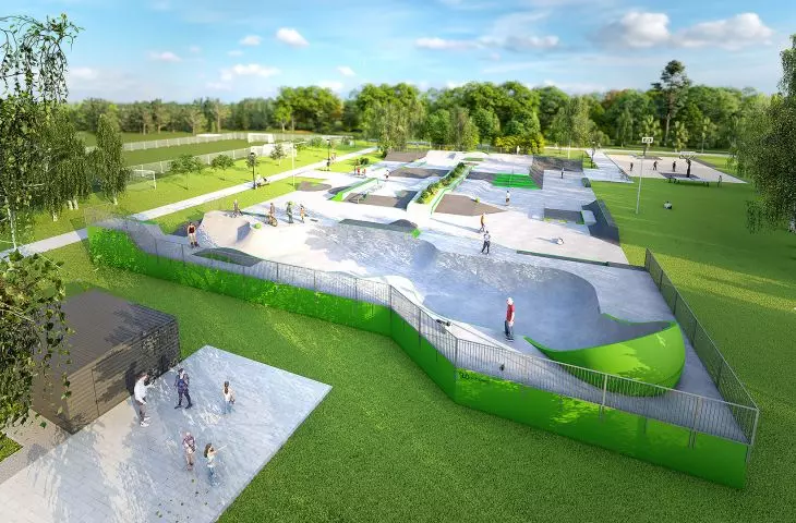 Modern skateparks, pumptracks, flowparks from Techramps Group