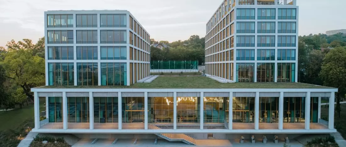 Corvinus Gellért campus - the greenest academic building in Hungary