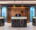 Lobby of the Radisson Blu Hotel