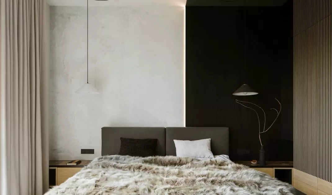 Bedroom designed by Krystyna and Ida Mikolajski