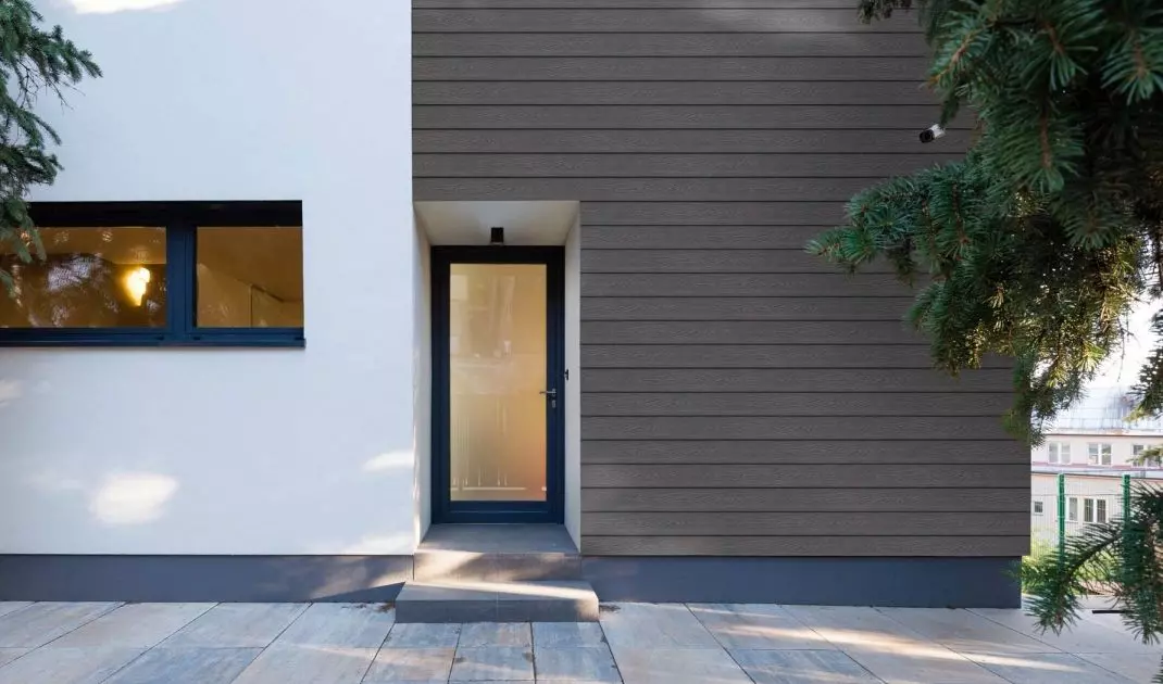 Composite board facade