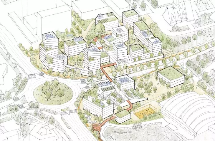 Green and pedestrian-friendly - this is the urban complex Sofia Yaremkiv sees in Lublin