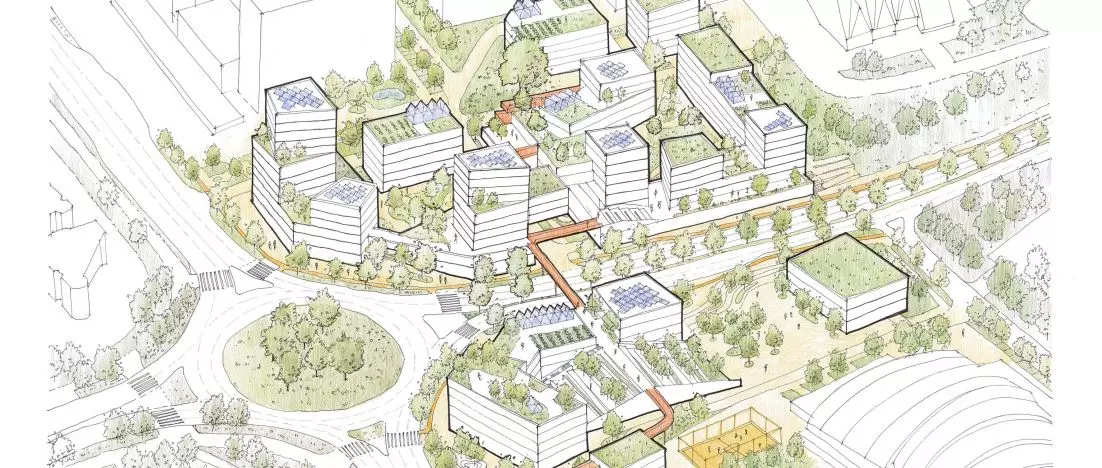 Zielono i przyjaźnie dla pieszych – taki zespół urbanistyczny widzi Sofia Yaremkiv w Lublinie