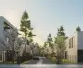 Park Hill complex of single-family houses in Warsaw