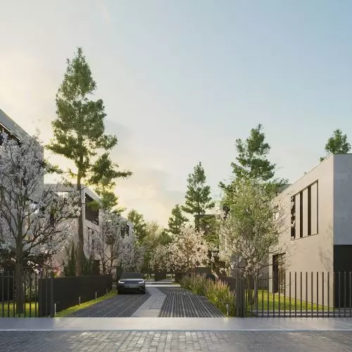 Single-family housing estate project in Warsaw with an award