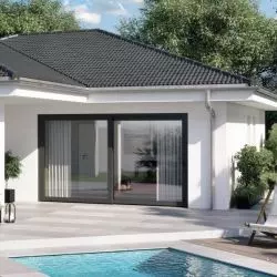 Nowe drzwi przesuwne z PVC-U Schüco EasySlide do obiektów modernizowanych