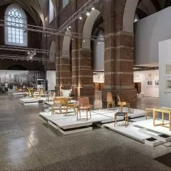 Wystawa we wnętrzach Muzeum Architektury we Wrocławiu