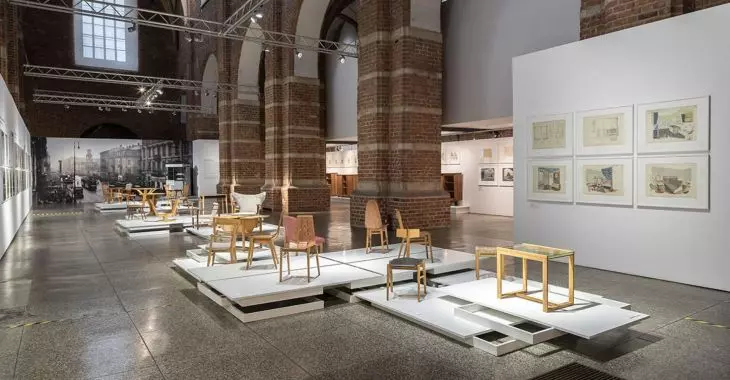 Wystawa we wnętrzach Muzeum Architektury we Wrocławiu