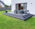 Taras z desek kompozytowych na legarach aluminiowych