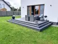 Taras z desek kompozytowych na legarach aluminiowych