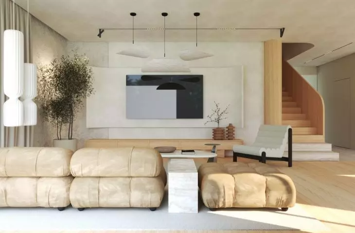 Organic House – dom w harmonii z naturą: projekt wnętrza jednorodzinnego w Krakowie