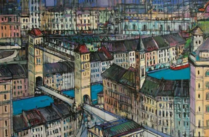 What does the river look like in the city? 51st exhibition of architects