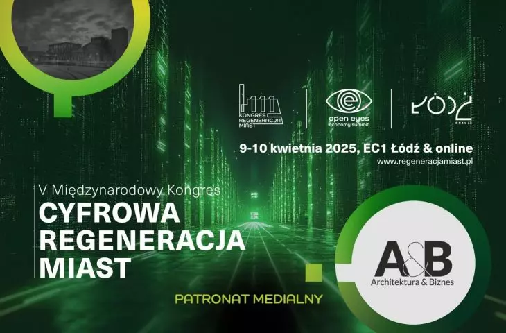 Miasta przyszłości: cyfrowe, zrównoważone, ludzkie? Odpowiedzi szukajcie na kongresie Cyfrowa Regeneracja Miast!