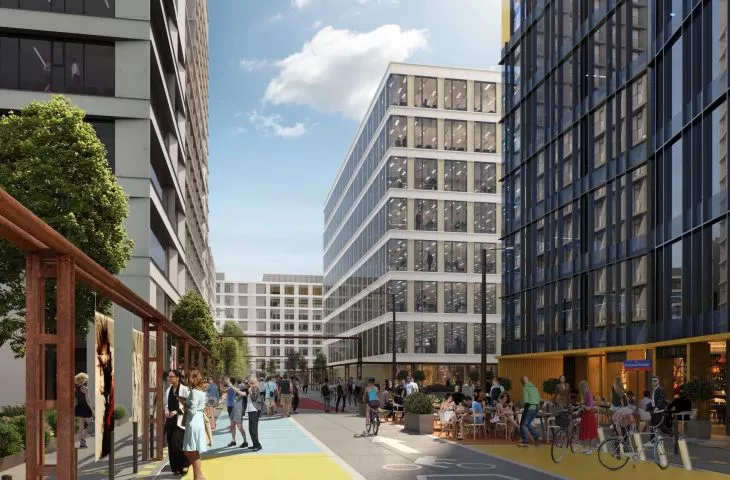 Woonerf na warszawskiej Woli projektu JEMS Architekci