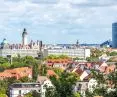 View of the city of Leipzig