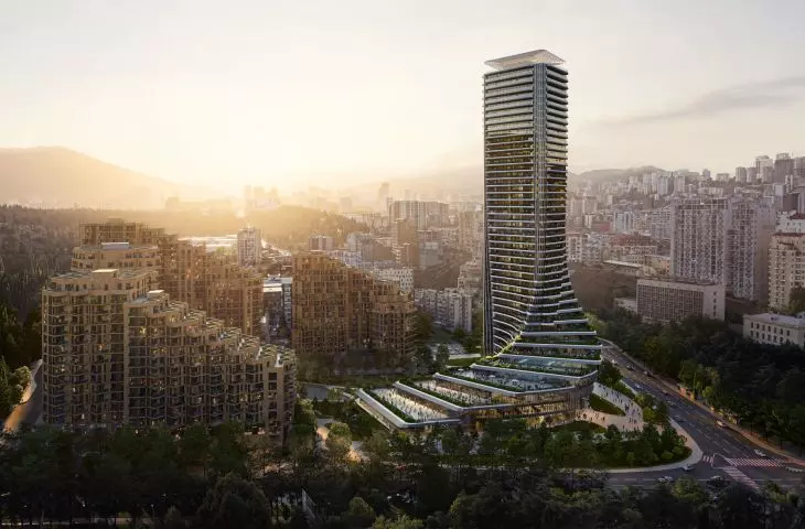 Tbilisi sięga nieba: spiralny projekt od Zaha Hadid Architects